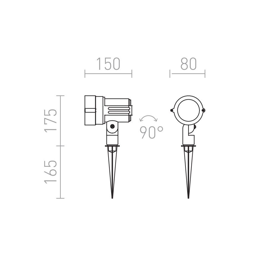 RED - Design Rendl - R10527 - LED Lauko šviestuvas GARY LED/10W/230V IP65 pilkas