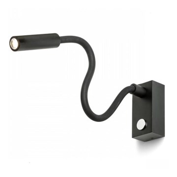 RED - Design Rendl - R10541 - LED Lanksti stalinė lempa AIM LED/3W/230V juoda