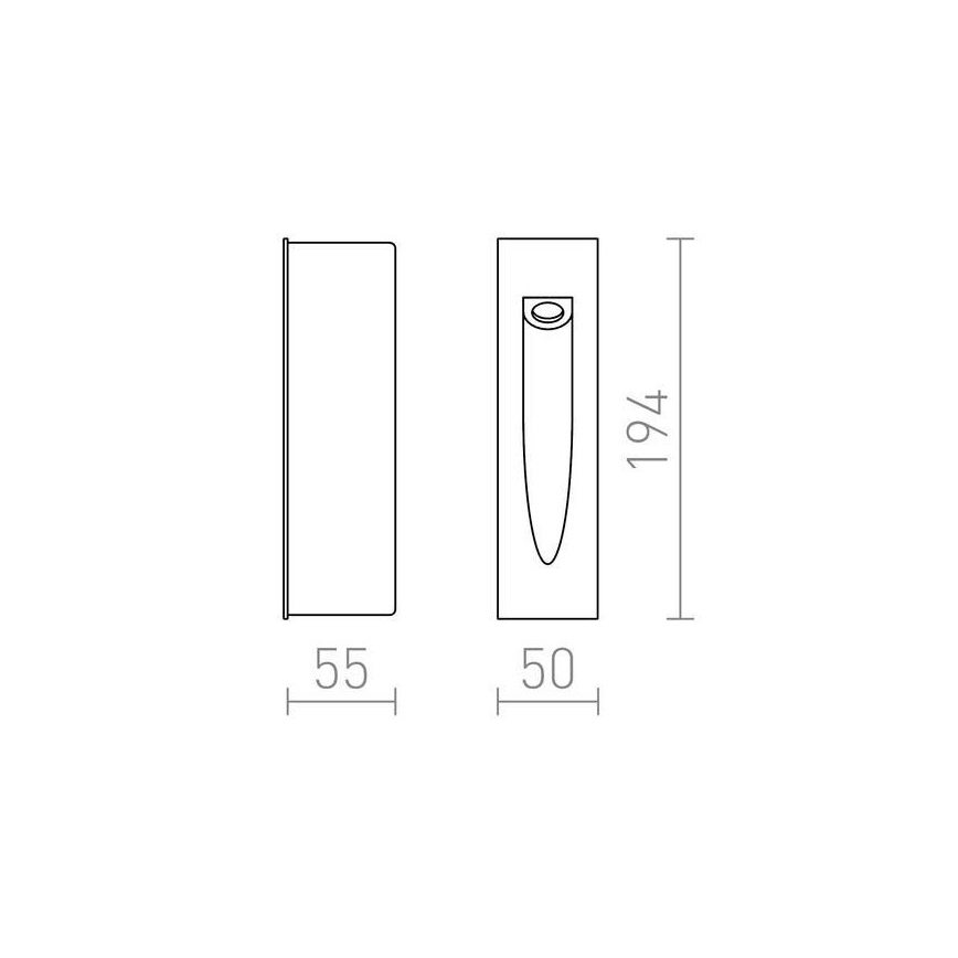 RED -Design Rendl-R10545- LED Įmontuotas lauko šviestuvas GAP LED/3W/230V IP54