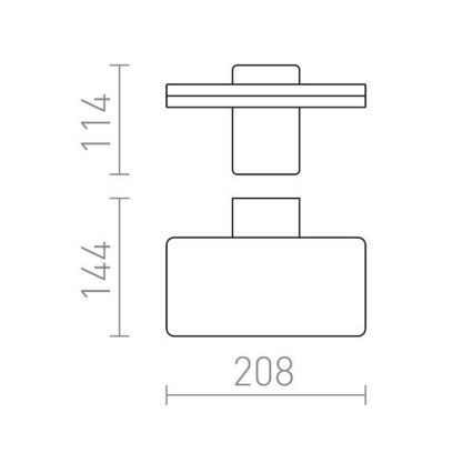 RED - Design Rendl-R11947- LED Sieninis lauko šviestuvas RINA LED/12W/230V IP65