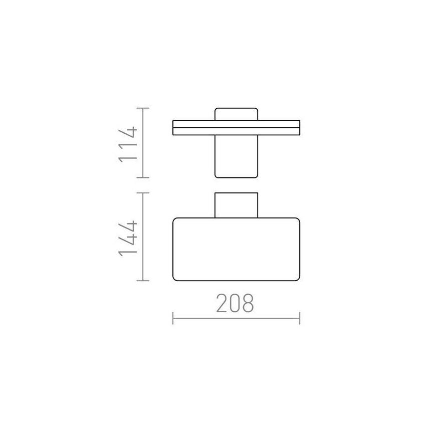 RED - Design Rendl-R11947- LED Sieninis lauko šviestuvas RINA LED/12W/230V IP65