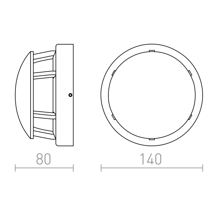 RED - Design Rendl - R11963 - LED Lauko lempa FAROS LED/3W/230V IP54