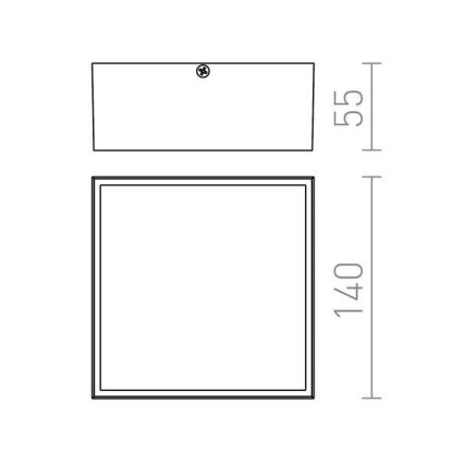 RED - Design Rendl- R11967 - LED Lubinis lauko šviestuvas BONO LED/4W/230V IP54