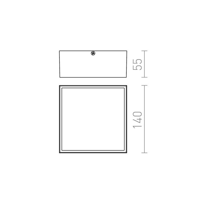 RED - Design Rendl- R11967 - LED Lubinis lauko šviestuvas BONO LED/4W/230V IP54