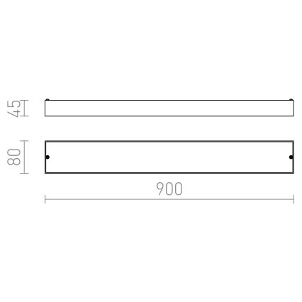 RED - Design Rendl - R11996 - LED Vonios sieninis šviestuvas MARINA LED/14W/230V IP44