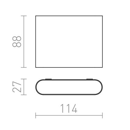 RED-Design Rendl-R12012- LED Sieninis lauko šviestuvas CHOIX 2xLED/3W/230V IP54