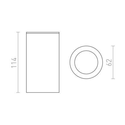 RED - Design Rendl - R12043 - Akcentinis šviestuvas MOMA 1xGU10/35W/230V baltas