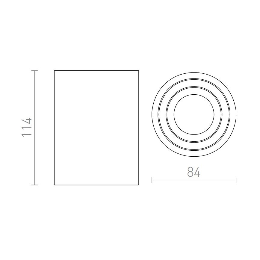RED - Design Rendl - R12044 - Akcentinis šviestuvas MOMA 1xGU10/35W/230V baltas