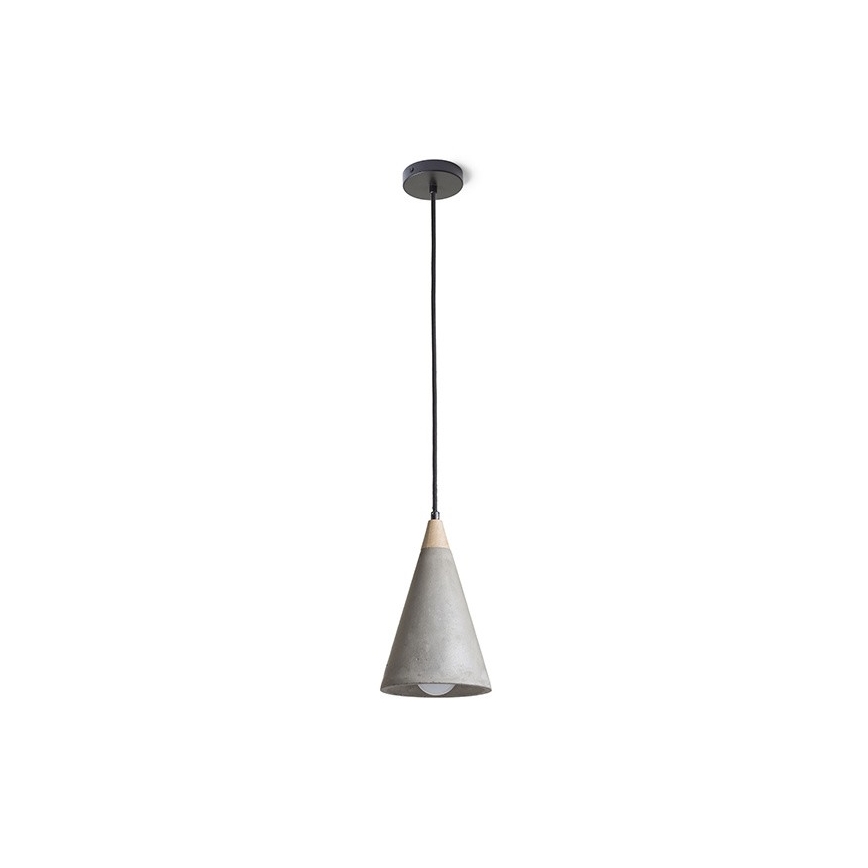 RED - Design Rendl - R12380 - Pakabinamas sietynas HEIDI 1xE27/28W/230V betonas/mediena