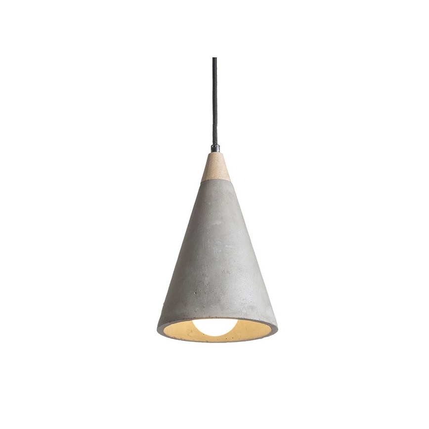 RED - Design Rendl - R12380 - Pakabinamas sietynas HEIDI 1xE27/28W/230V betonas/mediena