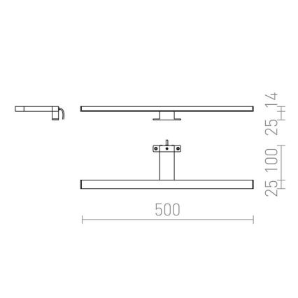 RED-Design Rendl-R12400- LED Vonios veidrodžio šviestuvas BALEA LED/7W/230V IP44