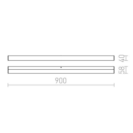 RED-Design Rendl-R12404-LED Vonios sieninis šviestuvas LEVIA LED/18W/230V IP44