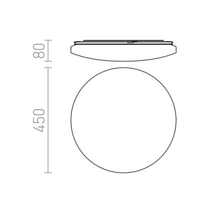RED - Design Rendl - R12433 - LED Lubinis šviestuvas SEMPRE LED/36W/230V apvalus