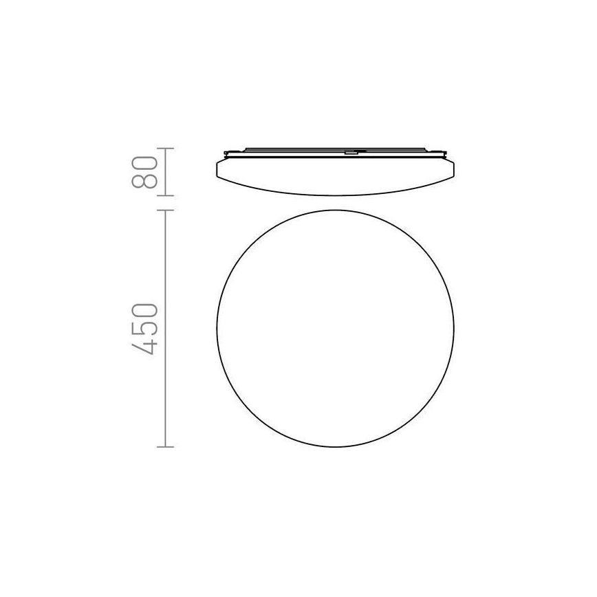 RED - Design Rendl - R12433 - LED Lubinis šviestuvas SEMPRE LED/36W/230V apvalus