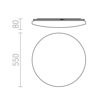 RED - Design Rendl - R12434 - LED Lubinis šviestuvas SEMPRE LED/56W/230V apvalus