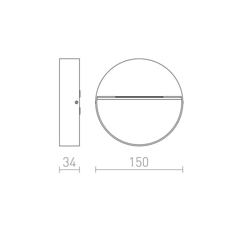 RED-Design Rendl-R12539- LED Sieninis lauko šviestuvas AQILA LED/6W/230V IP54
