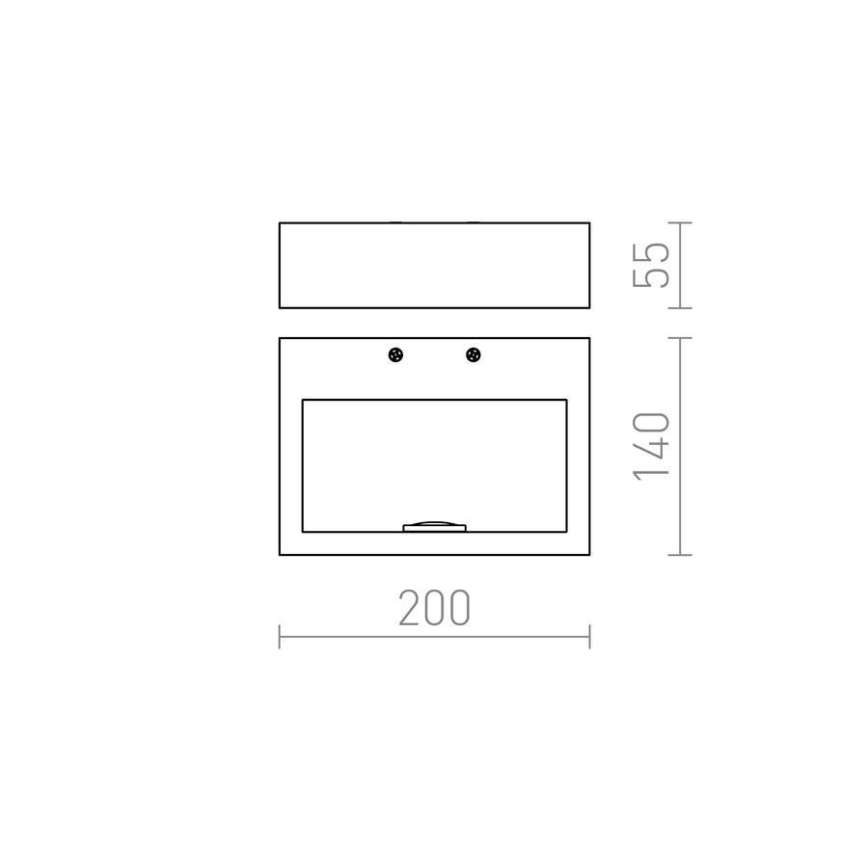 RED - Design Rendl - R12595 - LED Sieninis šviestuvas NEMAN LED/10W/230V
