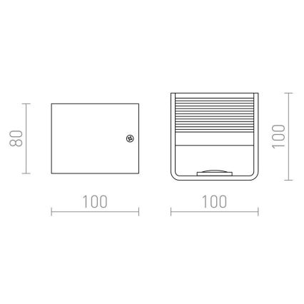 RED - Design Rendl - R12598 - LED Sieninis šviestuvas ONYX LED/5W/230V baltas