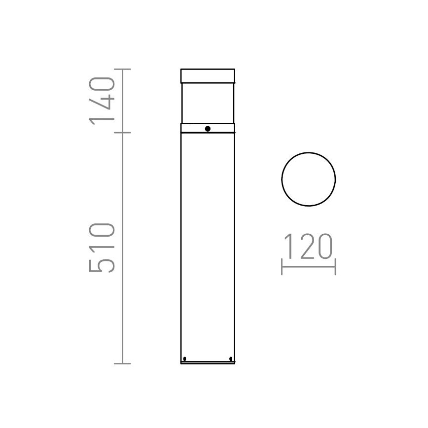 RED - Design Rendl - R12626 - LED Lauko lempa ABAX LED/15W/230V IP54 antracitas