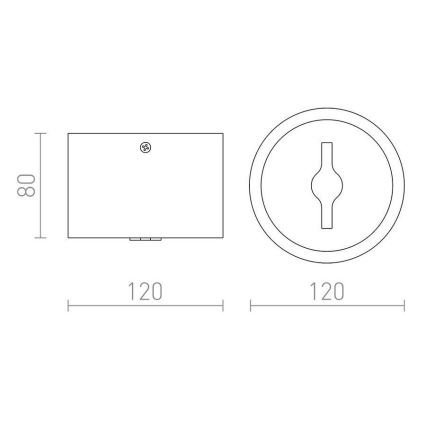 RED-Design Rendl-R12633-LED Reguliuojamas akcentinis šviestuvas KELLY LED/15W/230V baltas