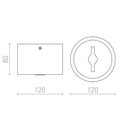 RED - Design Rendl-R12634 - LED Reguliuojamas akcentinis šviestuvas KELLY 15W/230V juodas