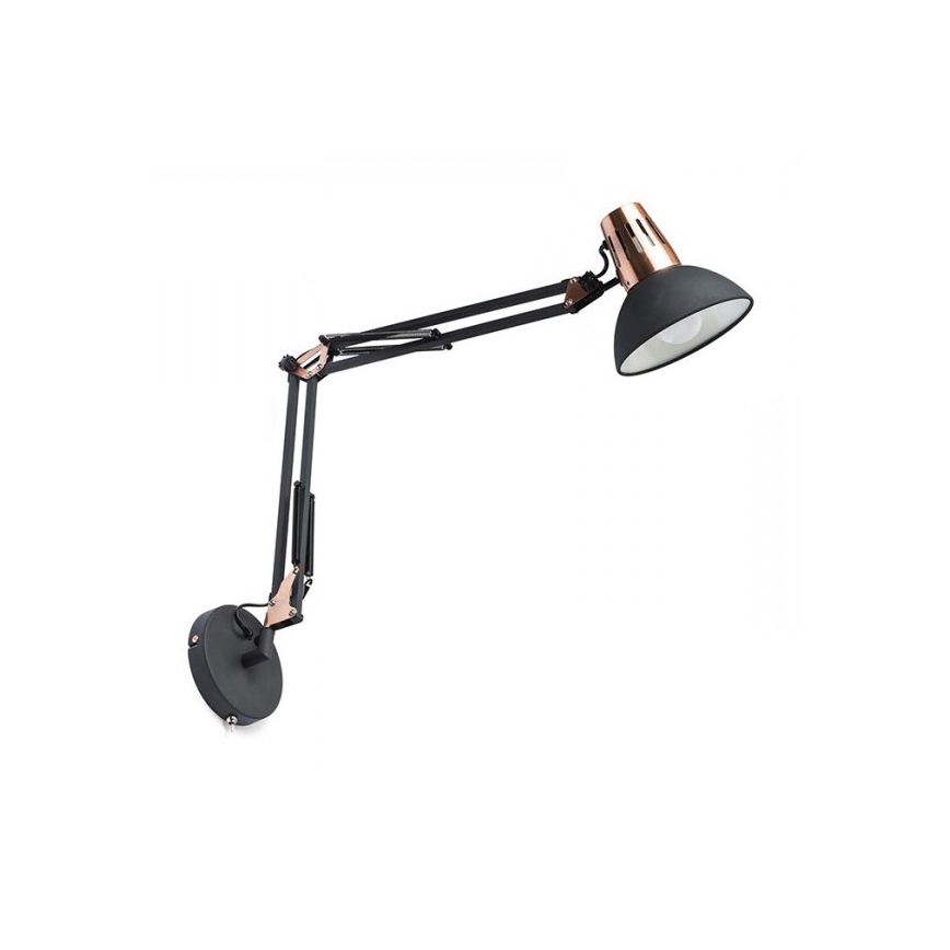 RED - Design Rendl - R12651 - Sieninė lempa ANTE 1xE27/28W/230V juoda