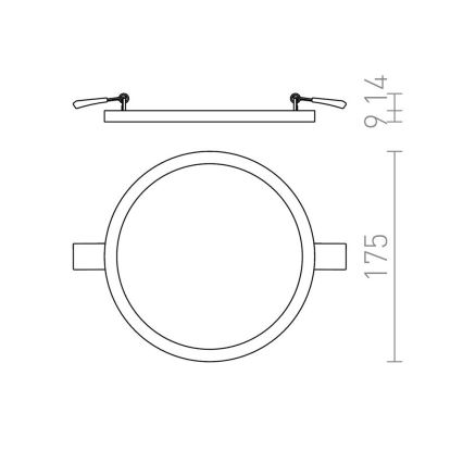 RED - Design Rendl - R12765 - LED Įleidžiamas šviestuvas HUE LED/18W/230V