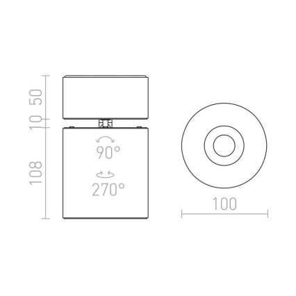 RED - Design Rendl - R12839 - LED Akcentinis šviestuvas CONDU LED/20W/230V baltas