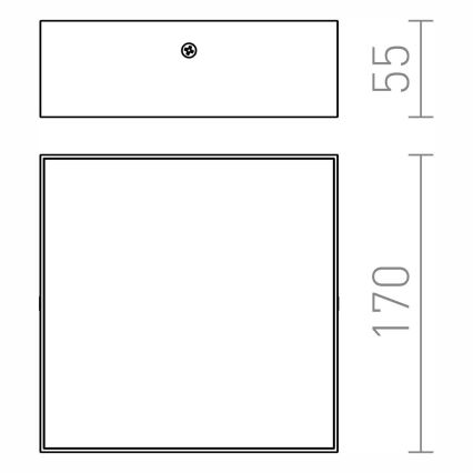 RED - Design Rendl - R12849 - LED Lubinis šviestuvas LARISA LED/15W/230V juodas