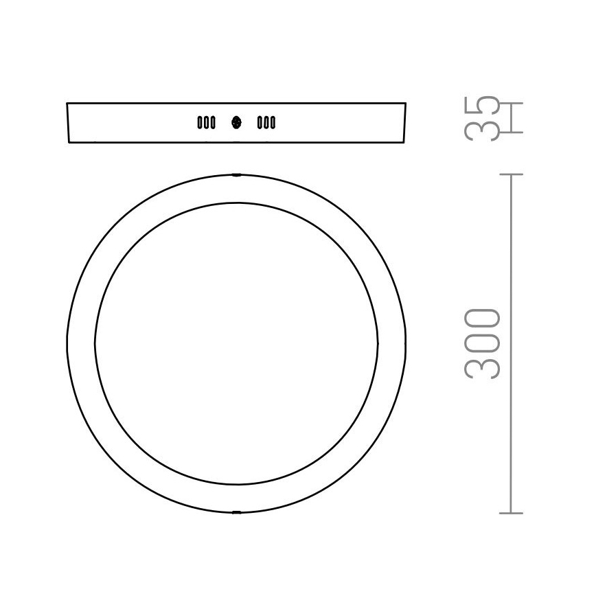 RED - Design Rendl - R12973 - LED Lubinis šviestuvas SOCORRO LED/24W/230V