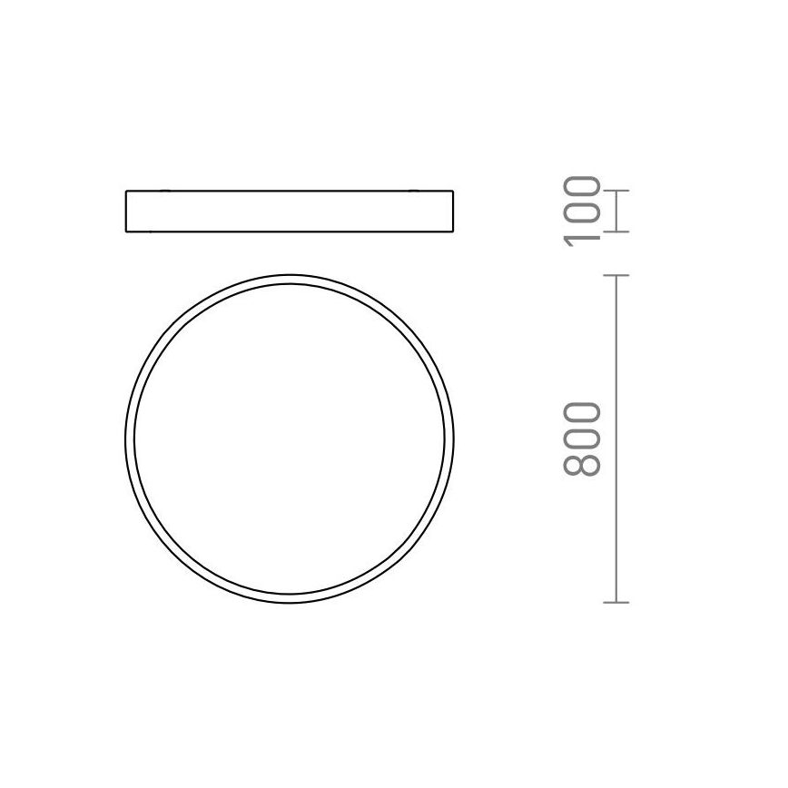 RED - Design Rendl - R13334 - LED Lubinis šviestuvas MEZZO LED/100W/230V baltas