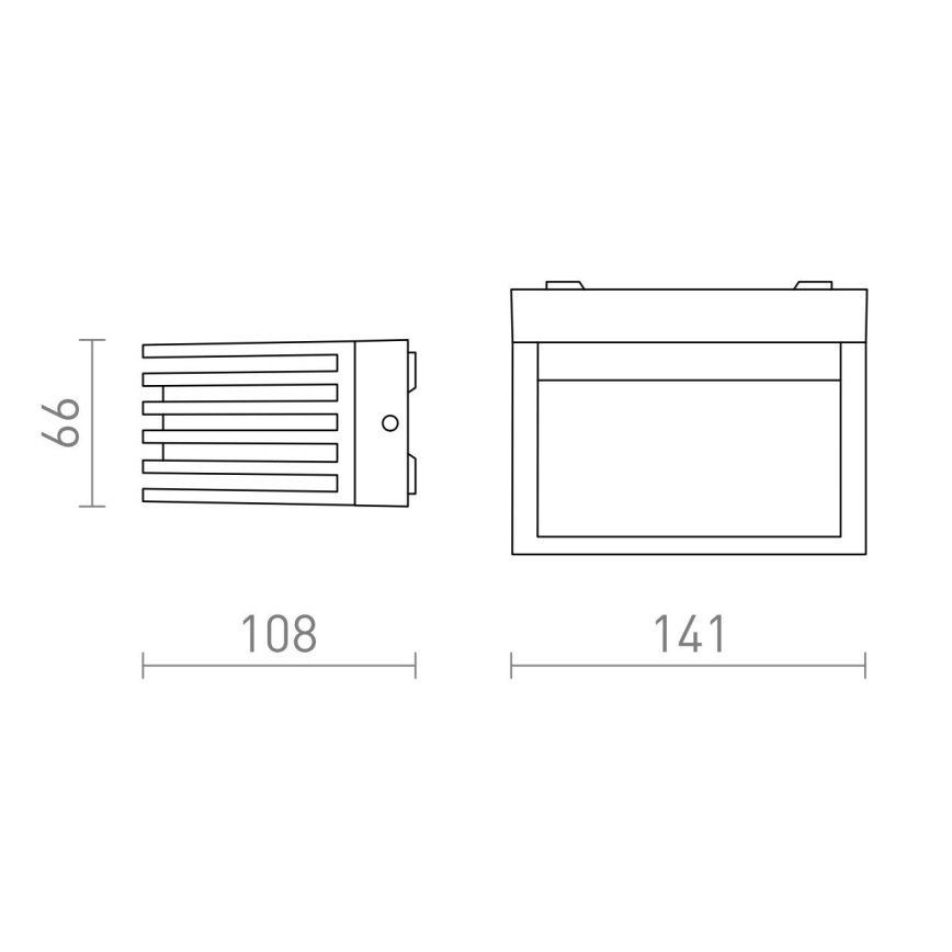 RED -Design Rendl-R13564- LED Sieninis lauko šviestuvas CLAIRE LED/6W/230V IP54