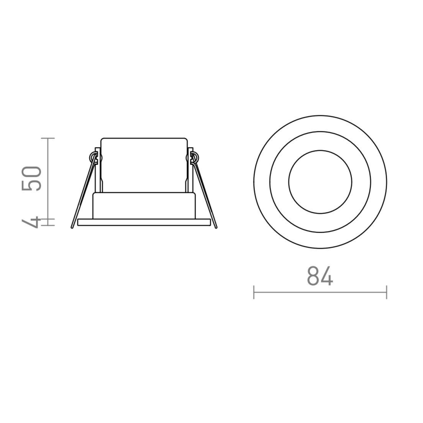 RED -Design Rendl-R13602- LED Įleidžiamas vonios šviestuvas BELLA 11W/230V IP65