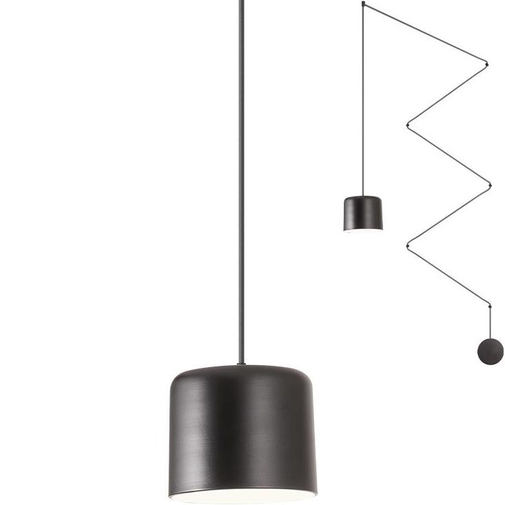Redo 01-1822 - Pakabinamas sietynas DODO 1xE27/15W/230V voras juoda