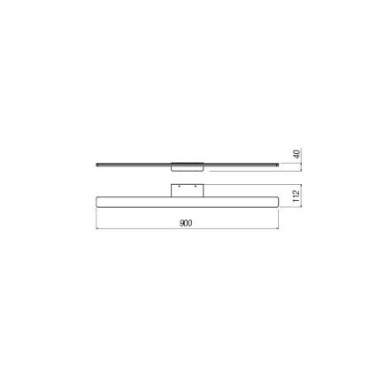 Redo 01-2507 - LED vonios veidrodžio apšvietimas BARRIO LED/27,39W/230V 90 cm CRI 90 IP44 balta