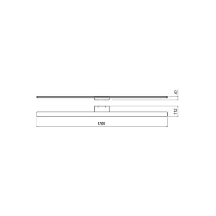 Redo 01-2511 - LED vonios veidrodžio apšvietimas BARRIO LED/34,32W/230V 120 cm CRI 90 IP44 balta