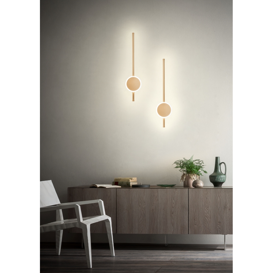 Redo 01-2700 - LED sieninis šviestuvas DIAZ LED/18W/230V CRI 90 auksas