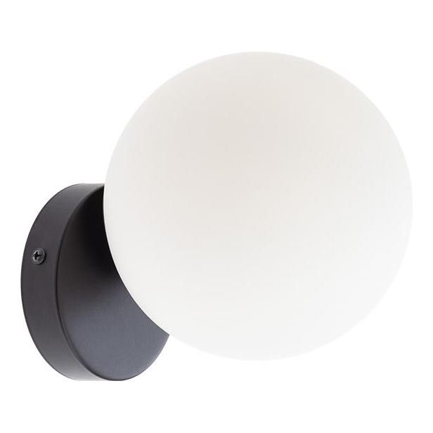 Redo 01-2714 - Sieninis šviestuvas VOLLEY 1xE14/28W/230V juoda