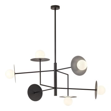 Redo 01-2734 - Sietynas ant stulpo PLATO 6xG9/10W/230V juoda