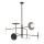 Redo 01-2734 - Sietynas ant stulpo PLATO 6xG9/10W/230V juoda