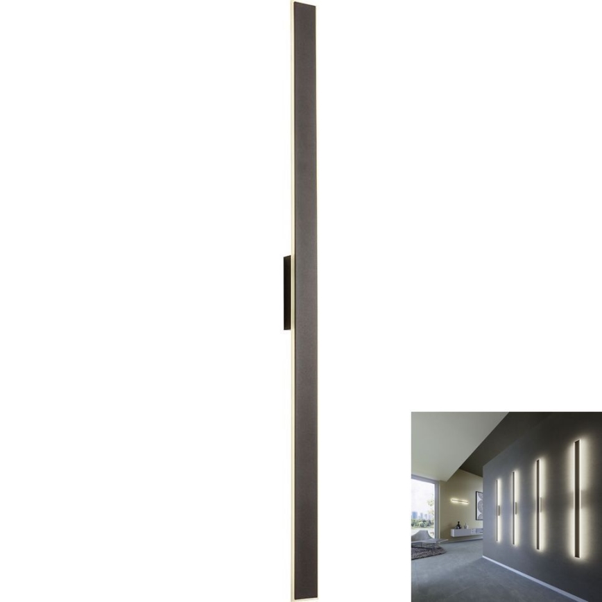 Redo 01-2771 - LED sieninis šviestuvas WAPI LED/30W/230V 119 cm juoda