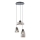 Redo 01-3197 - Pakabinamas sietynas LUKE 3xE27/42W/230V diametras 46 cm juoda
