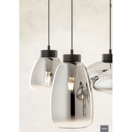 Redo 01-3197 - Pakabinamas sietynas LUKE 3xE27/42W/230V diametras 46 cm juoda