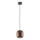 Redo 01-3479 - Pakabinamas sietynas BOOM 1xGU10/10W/230V diametras 12 cm ruda