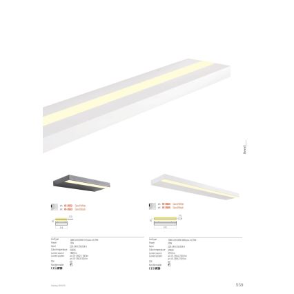 Redo 01-3555 - LED sieninis šviestuvas SEED LED/30W/230V juoda