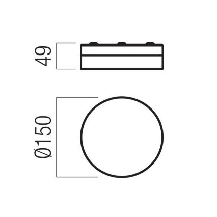 Redo 01-3725 - LED lubinis vonios šviestuvas FRISBI LED/8W/230V diametras 15 cm CRI 90 IP44 blizgus chromas