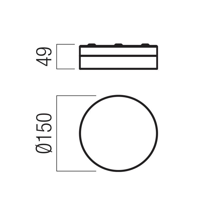 Redo 01-3725 - LED lubinis vonios šviestuvas FRISBI LED/8W/230V diametras 15 cm CRI 90 IP44 blizgus chromas