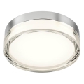 Redo 01-3725 - LED vonios lubų šviestuvas FRISBI LED/8W/230V skersmuo 15 cm CRI 90 IP44 blizgus chromas