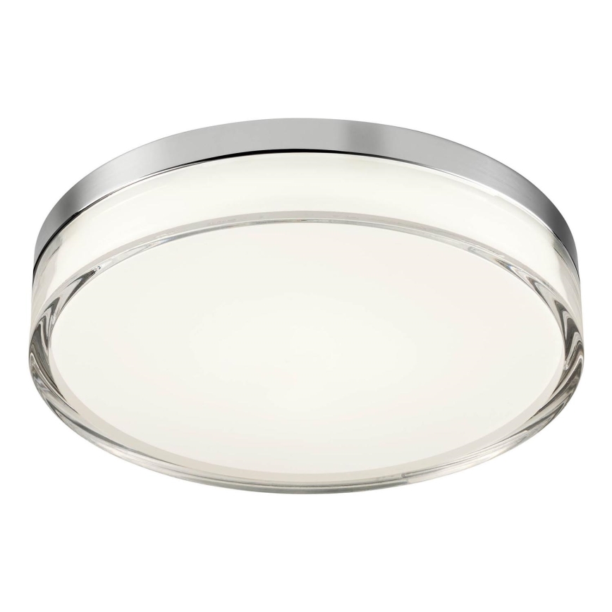Redo 01-3728 - LED lubinis vonios šviestuvas FRISBI LED/18W/230V diametras 28 cm CRI 90 3000/4000K IP44 blizgus chromas