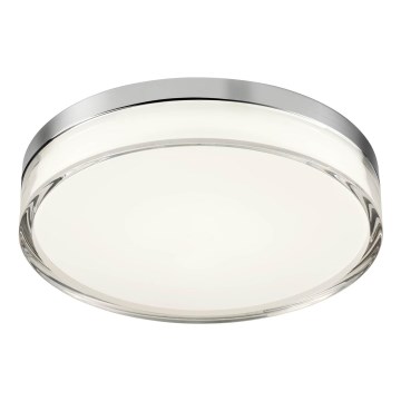 Redo 01-3728 - LED vonios lubų šviestuvas FRISBI LED/18W/230V skersmuo 28 cm CRI 90 3000/4000K IP44 blizgus chromas
